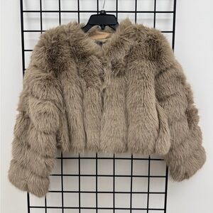 WOWO Women Faux Fur Jacket